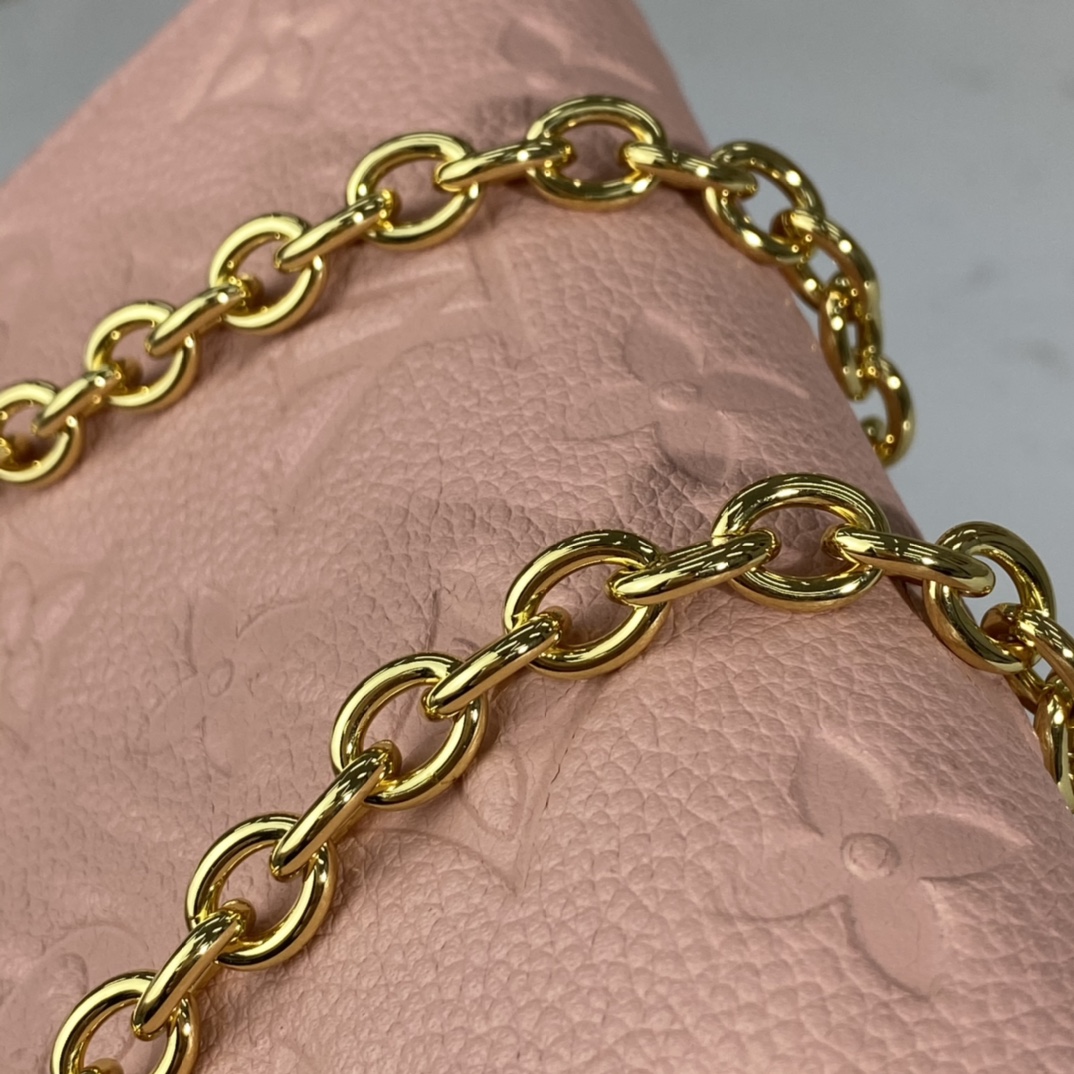 Louis Vuitton VAVIN CHAIN WALLET Handbag Monogram Empreinte M67841 Pink